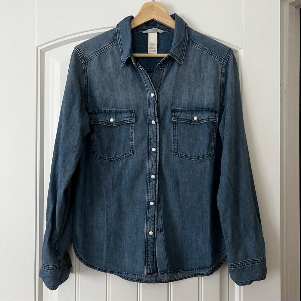 H&M denim shirt